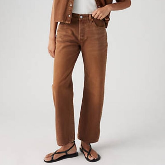 NWT! 34 x 27 Levi's 501 Mid-Rise 90's Straight Leg Baggy Ankle 100% Cotton Jean - Picture 1 of 7